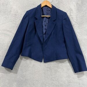 Vintage Talbots Women's Blazer Jacket 8 Pure New Wool USA Academia Old Money 90s